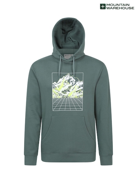 Mountain Warehouse Green Grid Mens Hoodie (W35245) | R$ 345
