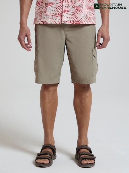 Mountain Warehouse Brown Mens Explore Quick Drying Shorts (W35246) | ₪161