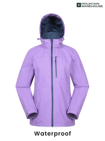 Пурпурный - Mountain Warehouse Rainforest II Extreme Womens Waterproof Jacket (W35271) | €127