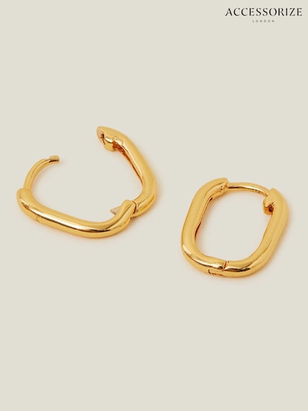 Accessorize 14ct Rectangular Hoop Earrings (W35512) | € 22