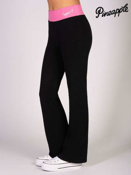 Cuero negro cromado - Pineapple Black Charcoal Contrast Band Jersey Trousers (W35538) | 34 €