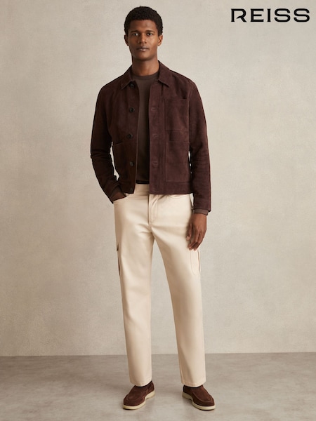 Reiss Light Stone Robinson Cotton-Lyocell Cargo Trousers (W35643) | €170