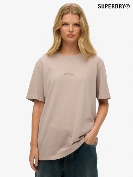 Superdry 100% Cotton Oversized Micro Logo T-Shirt (W35669) | 1 622 грн