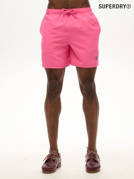 Superdry Pink Essential 17-inch Swim Shorts (W35686) | kr537