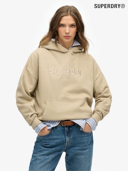 Superdry Embroidered Core Logo Relaxed 100% Cottton Hoodie (W35694) | €87