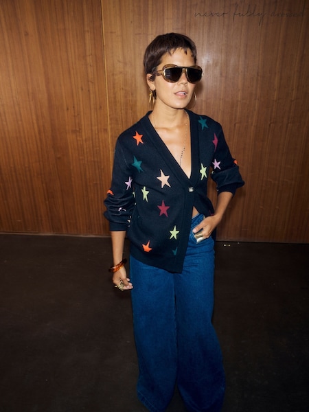 Never Fully Dressed Black Star Cardigan (W35715) | €52