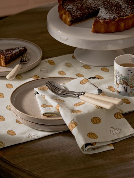 Sophie Allport Set of 4 Natural Trick or Treat Napkins (W35775) | €26