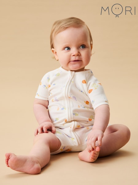 MORI Little Fish 2 Way Zip-Up Romper (W35840) | 1 622 грн