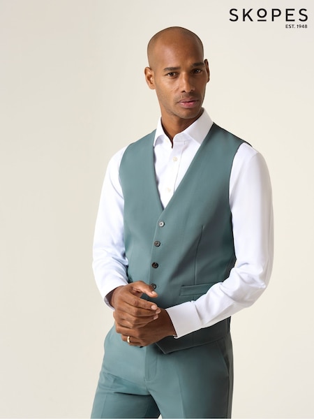 Skopes Green Tailored Fit Beckett Suit Waistcoat (W35891) | €60