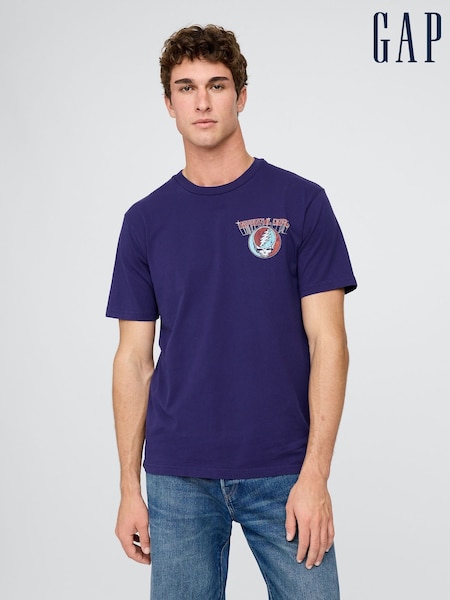 Gap Purple Grateful Dead Relaxed Graphic T-Shirt (W36063) | €57