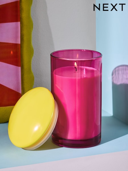 Lemon & Bergamot Pink Bright Collection 1 Wick Candle (W36123) | €21