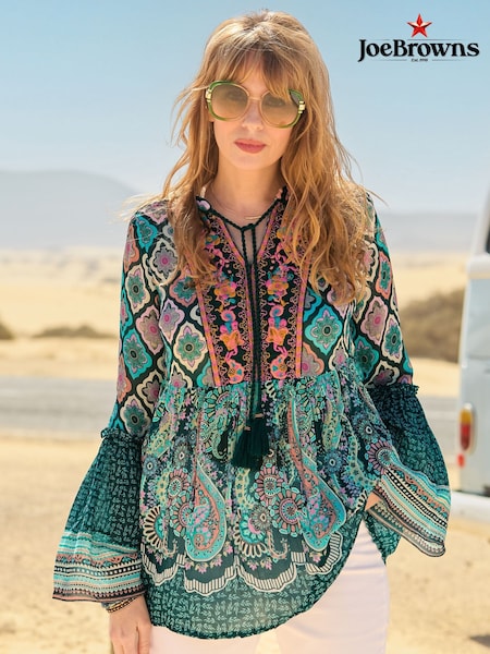 Joe Browns Floral Geometric Boho Tunic Top (W36172) | R$ 640