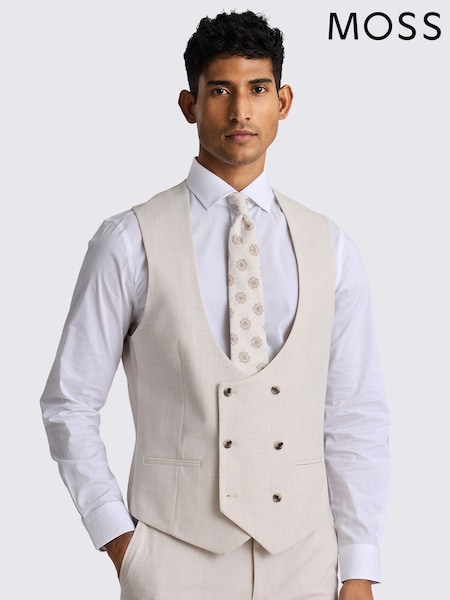 MOSS Natural Tailored Fit Light Waistcoat (W36235) | €114