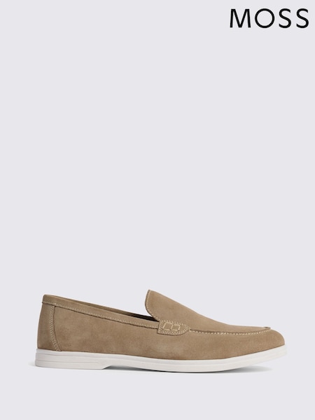 Бежевый нюд - MOSS Lewisham Suede Casual Loafers (W36239) | €93