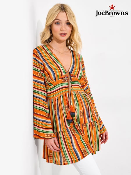 Joe Browns Slim Fit Bold Striped Tunic (W36321) | R$ 545