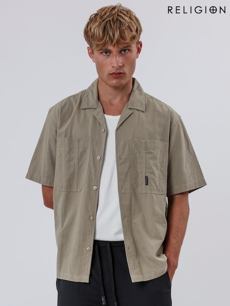 Religion LIGHT KHAKI Double Pocket Shirt (W36369) | €73
