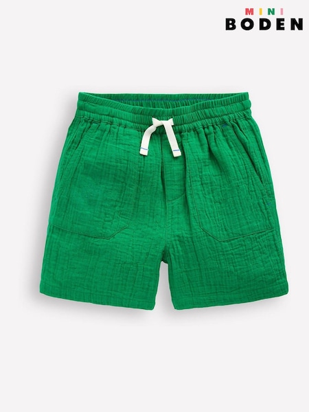 Boden Green Double Cloth Shorts (W36460) | $40 - $47