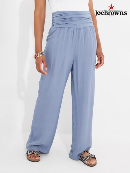 Синий - Joe Browns Relaxed Fit Breezy Beach Trousers (W36515) | €66