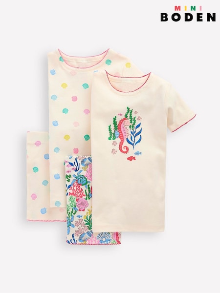 Boden Twin Pack Short 100% Cotton Pyjamas (W36533) | 44 € - 53 €