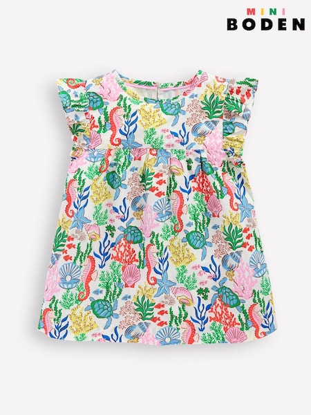 Boden Orange Juniper Frill Sleeve Woven 100% Cotton Top (W36540) | 1,382 UAH - 1,622 UAH
