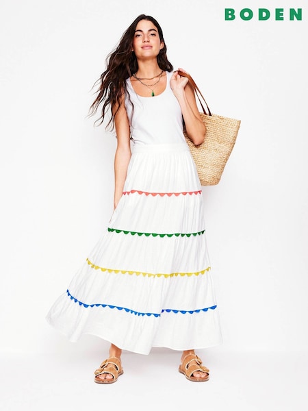 Boden Nadia Double Cloth Maxi Skirt (W36561) | ‏453‏₪