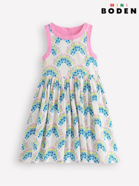 Albastru - Rochie Boden Harlow din bumbac 100% cu detaliu la spate (W36606) | 261 LEI - 290 LEI