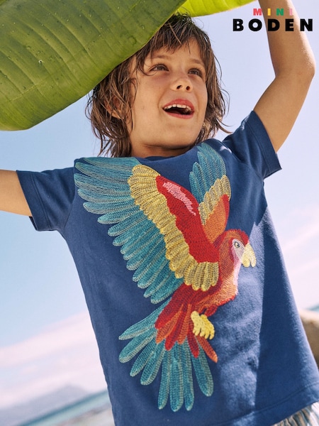 Blau - Boden Superstitch 100% Cotton T-Shirt (W36613) | CHF 31 - 34 CHF