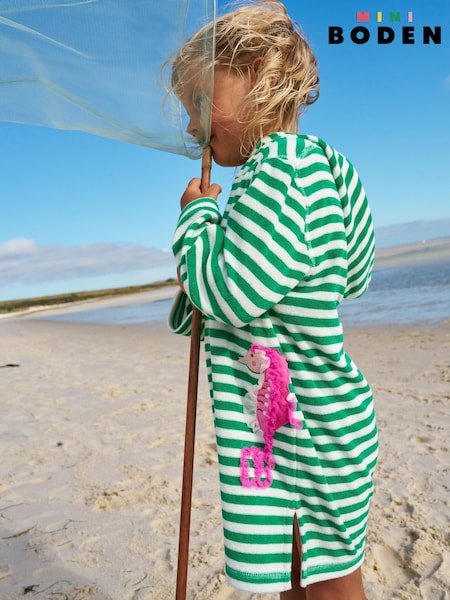 Зеленый - Boden Mara Towelling Throw-On Robe (W36616) | €45 - €54