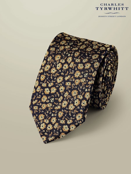 French Blue - Charles Tyrwhitt Floral Tie (W36640) | €66