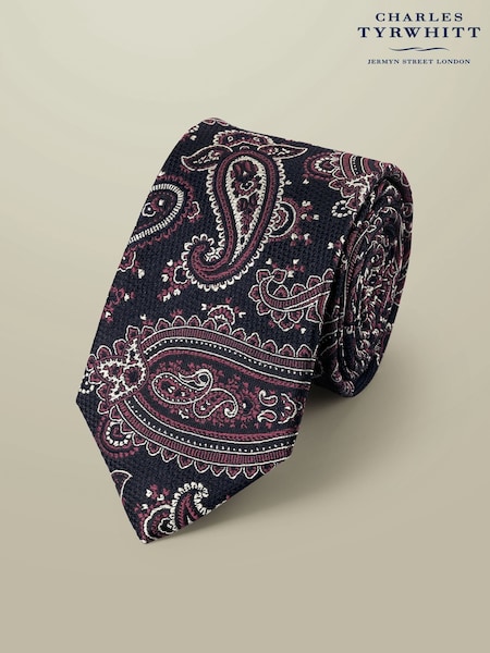 Charles Tyrwhitt Blue Paisley Tie (W36649) | 247 QAR