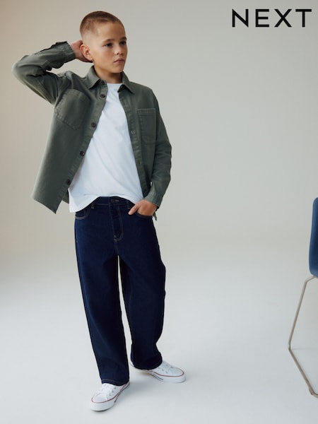 Denim Rinse Wide Fit Authentic Jeans (3-16yrs) (W36700) | R$ 145 - R$ 195