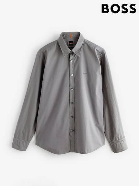 BOSS Grey Regular-Fit Relegant Shirt (W36709) | 449 QAR