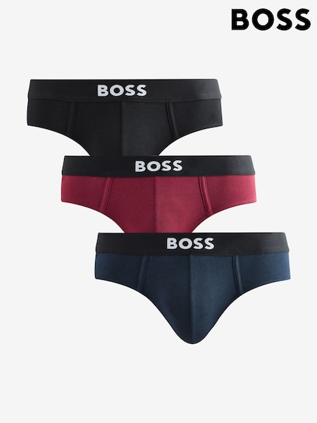 BOSS Black One Logo Briefs 3 Pack (W36721) | €64