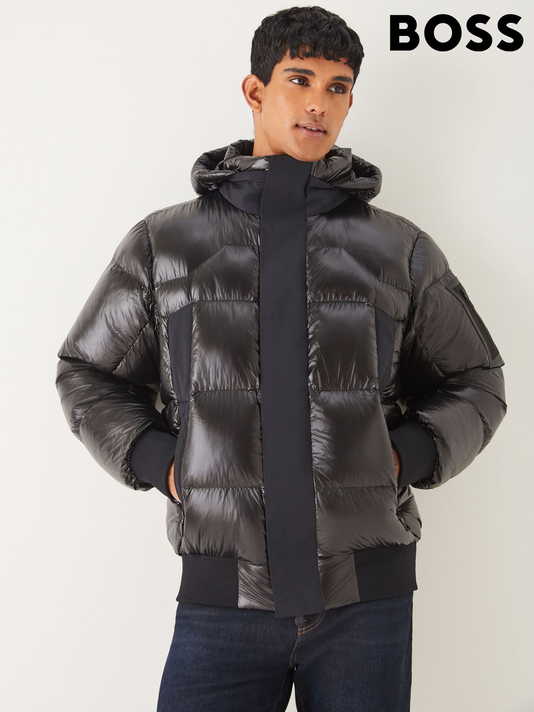 Buy Men's Jackets Hugo Boss Black Bomber Online | Next Brazil