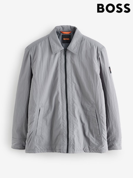 BOSS Grey Leejay Zip Through Overshirt (W36841) | €324