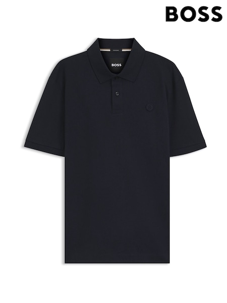 BOSS Blue Regular Fit  Parris Box Logo Polo Shirt (W36844) | AED693