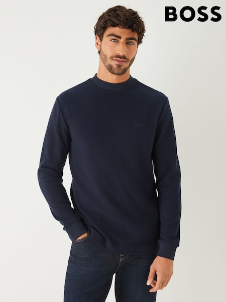 BOSS Blue Regular Fit Explorer Logo T-Shirt (W36847) | €126