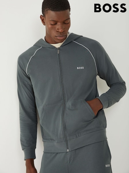 BOSS Green Stretch Cotton Zip-Up Hoodie (W36848) | €98