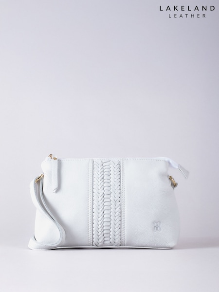 Alb - Lakeland Leather Eden Cross-Body Bag (W36897) | 372 LEI