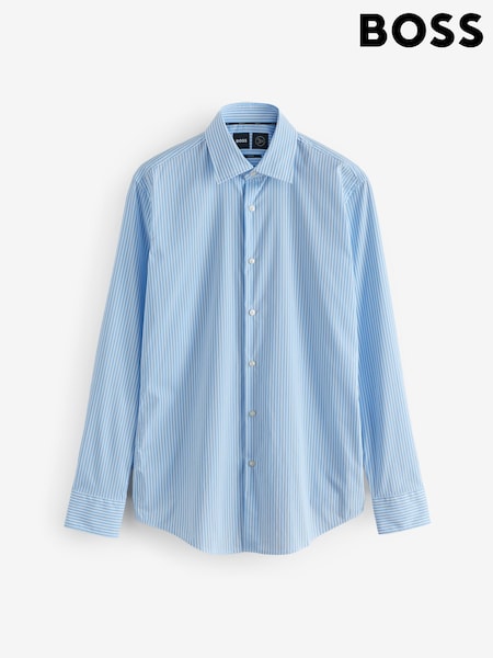 BOSS Blue Slim Fit Hank Shirt (W36914) | €168