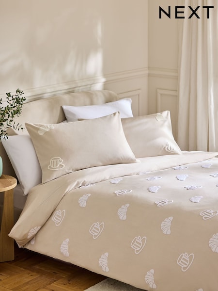 Croissant Tufted Brushed Duvet Cover And Pillowcase Set (W36984) | 196 ر.ق. - 343 ر.ق.