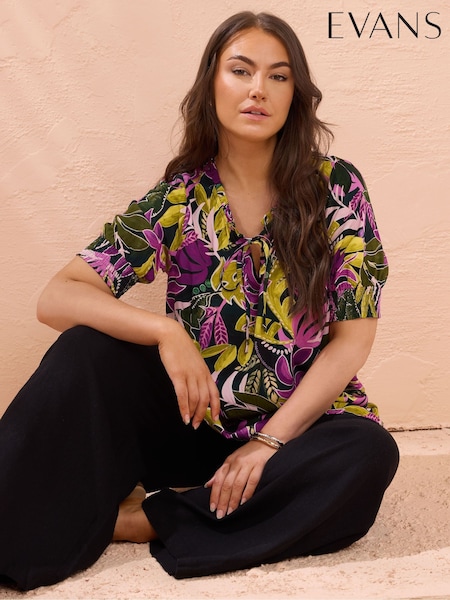 Evans Green Sleeveless Boho Top (W37574) | R$ 355