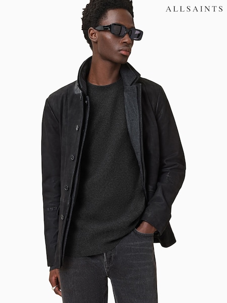 AllSaints Black Hayes Crew Jumper (W37673) | ₪548