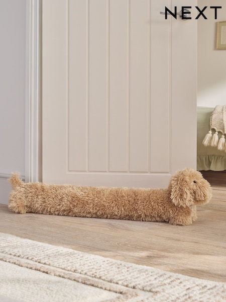 Natural Louie The Labradoodle Draught Excluder (W37737) | ¥ 5,880