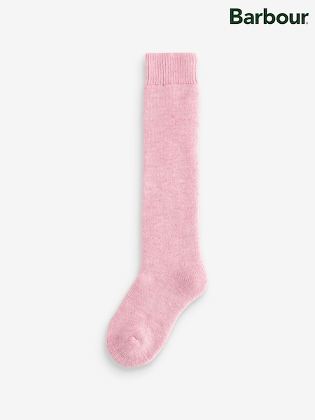 Barbour® Rose Pink Wellington Knee Socks (W37776) | €34