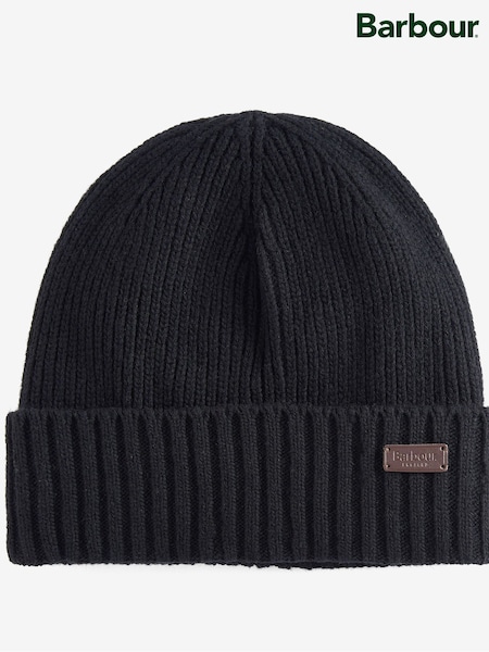 Barbour® Black Carlton Beanie Hat (W37785) | €44