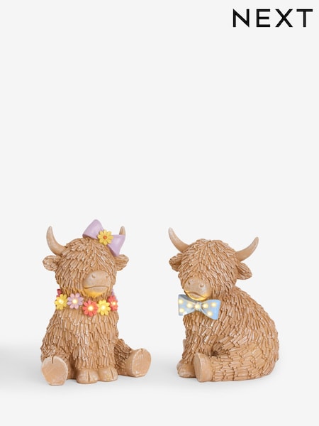 Set of 2 Natural Hamish Battery Operated Feature Lights (W37794) | €46