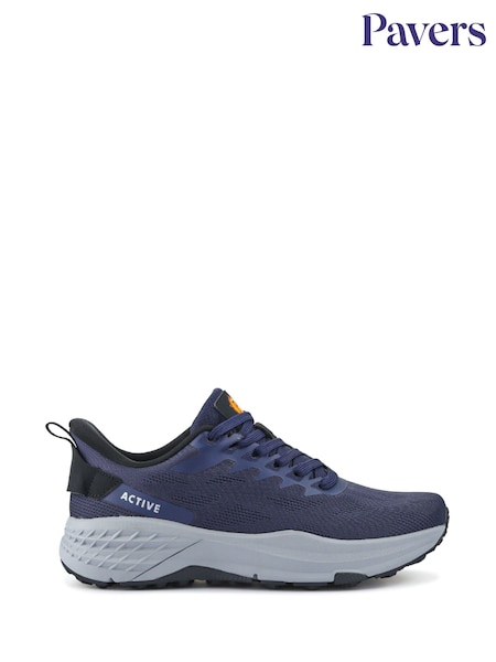 Pavers Blue Lightweight Memory Foam Trainers (W37921) | €64