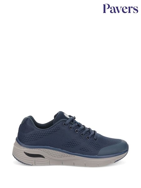Pavers Blue Wide Fit Breathable Trainers (W37923) | AED233