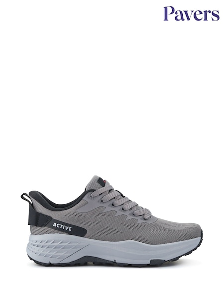 Pavers Grey Lightweight Memory Foam Trainers (W37928) | €64